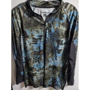 Kryptek 1/4 Zip Fishing Shirt Size XL